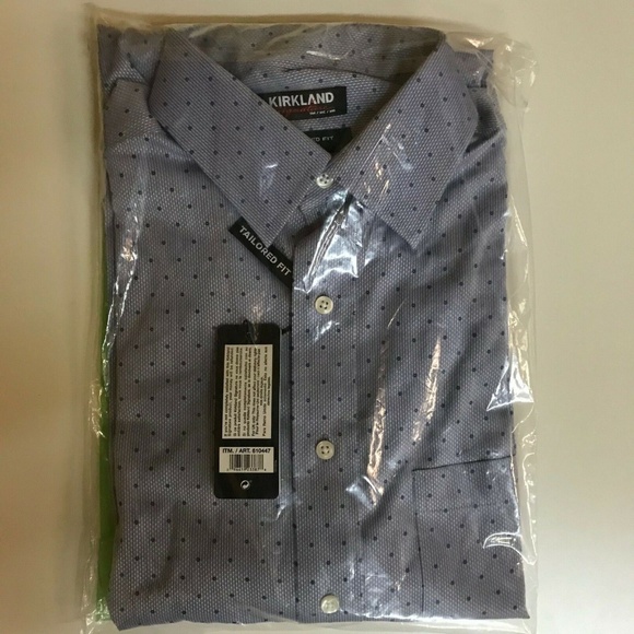 Kirkland Signature Mens Shirt Tailored fit Non Iron Long sleeves Variety